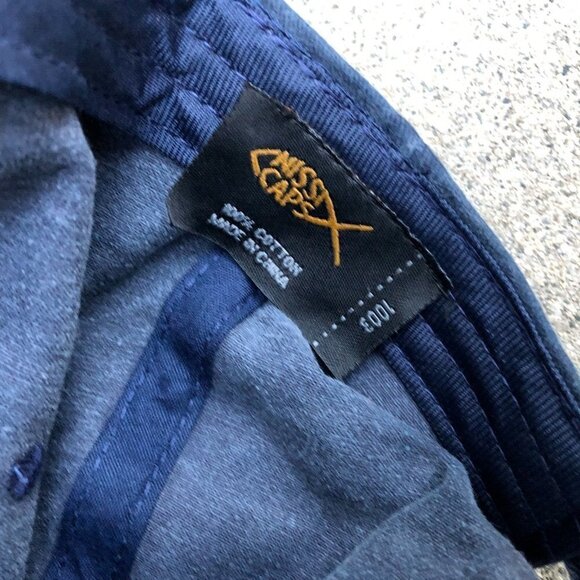 NISSI CAPS REN Clean Skincare Down to Earth Dad Hat Men's Blue Adjustable Cap‌‌‌ - Picture 2 of 5